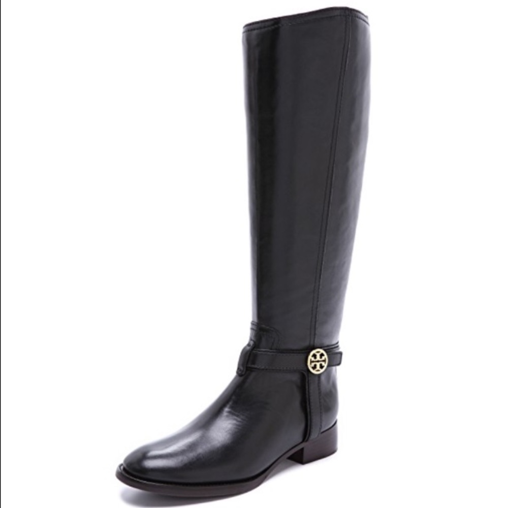 Black Tory Burch riding boots